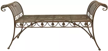 Banca fier maro verde 142x41x66 cm 