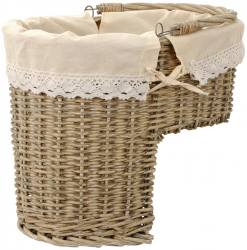 Cos depozitare rattan textil 40x26x34 cm 