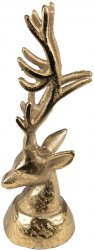 Figurina Ren aluminiu auriu 8x7x20 cm 