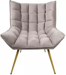 Scaun catifea gri 79x91x93 cm 