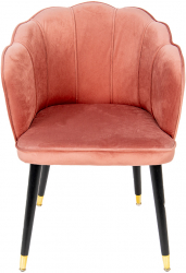 Scaun catifea roz 59x62x79 cm 