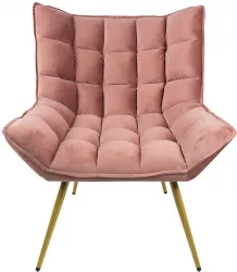Scaun catifea roz 79x91x93 cm 