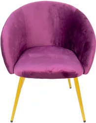 Scaun catifea violet 65x64x74 cm 