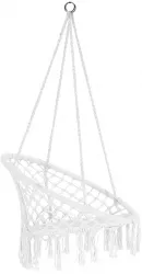 Scaun suspendabil bumbac alb Amado 60x80x120 cm 