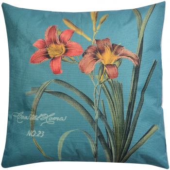 Set 2 perne decorative textil multicolor Crini 43x43x4 cm