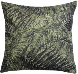 Set 2 perne decorative textil verde Leaf 43x43x4 cm 