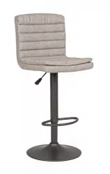 Set 2 scaune bar gri Connor 41x50x115.5 cm 