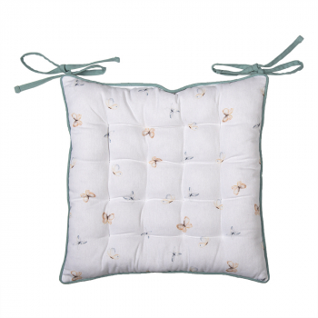 Set 6 perne scaune bumbac Fluturasi 40x40x4 cm 