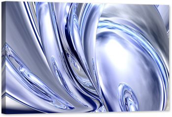 Tablou luminos in intuneric GlowforHome Abstract 3D 60 cm x 40 cm 