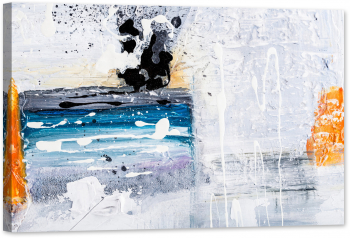 Tablou luminos in intuneric GlowforHome Culori deschise pe panza arta si textura abstracta 60 cm x 40 cm 