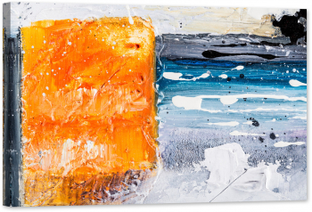 Tablou luminos in intuneric GlowforHome Grunge culori abstracte arta moderna 60 cm x 40 cm 