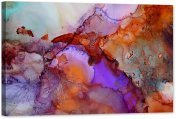 Tablou luminos in intuneric GlowforHome Model natural textura multicolora 90 cm x 60 cm 