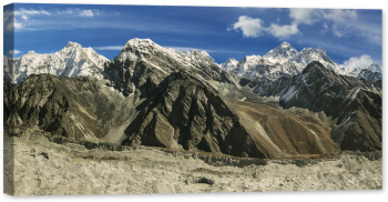 Tablou luminos in intuneric GlowforHome muntele Everest vedere din Nepal 120 cm x 60 cm 