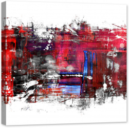 Tablou luminos in intuneric GlowforHome pastel abstract imagine pictura Abstracta moderna 80 cm x 80 cm 
