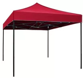 Cort pliabil pentru Evenimente cadru metalic pentru curte si gradina 2x2 m Rosu Flippy