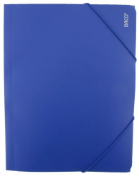 Mapa plastic cu elastic A4 Albastru DACO 