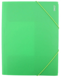 Mapa plastic cu elastic A4 Verde deschis DACO 