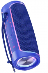 Boxa Portabila TWS Kakusiga KSC-614 Colorful Light Bluetooth 5.0 Albastru