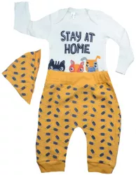 Compleu 3 piese pentru copii Chippi Chuppo 50-3 68-74 cm Multicolor 