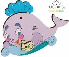 Balena Puzzle de Colorat pentru Copii 