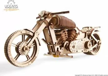 Motocicleta VM-02 Puzzle Mecanic 3D Ugears 