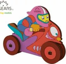 Motociclist Puzzle de Colorat pentru Copii 