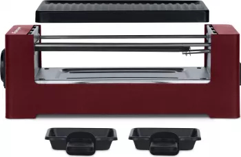 Plita grill si raclette electrica Weasy TAK12 pentru 2 persoane suprafata antiaderenta plita detasabila conectabil la 4 dispozitive
