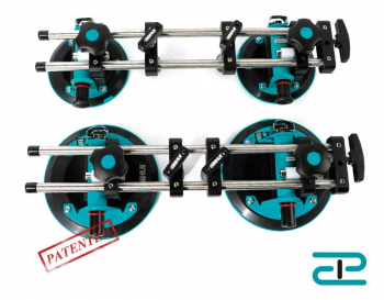 Sistem de fixare si ajustare cu 2 ventuze cu vaccum Ø 150mm detasabile pt. placi ceramice - BIHUI-LFTSA6