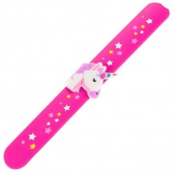 Bratara Felmans pentru copii reglabila cu unicorn in nuanta fuchsia 