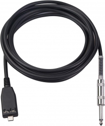 Cablu audio USB-C tata la Jack 6 3mm tata pentru chitara si alte dispozitive prelungitor 3 metri Negru