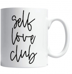 Cana alba personalizata & self love club& INOVATIX® . 330ml 
