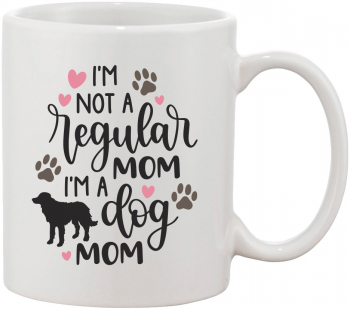 Cana alba personalizata Im not a regular mom Im a dog mom INOVATIX® . 330ml 