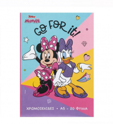 Carte de colorat Minnie Mouse format A5 cu 20 de pagini Disney