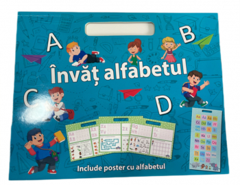 Carte educativa ilustrata pentru copii Descopera Alfabetul 