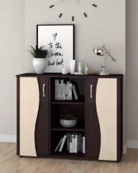 COMODA TINERET 120x45x95cm WENGE + MESTEACAN 