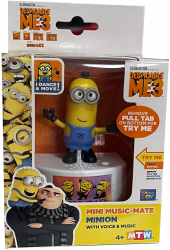 Figurina muzicala Despicable Me 3 cu personajul Tim 10 x 12 cm canta si danseaza multicolor 