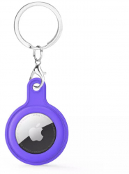 Husa Felmans silicon pentru Apple AirTag si breloc roz 