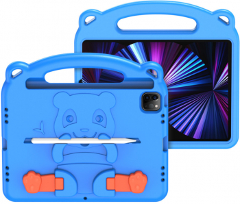 Husa Felmans spuma pentru iPad Mini 6 2021 model Panda Albastru - Protectie maxima pentru copi 