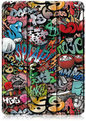 Husa tip carte Felmans pentru iPad Mini 6 2021 design graffiti colorat piele ecologica 