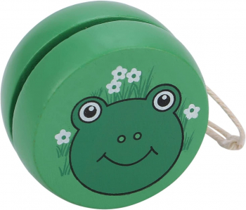 Jucarie Educativa - Yo-Yo de Lemn pentru Copii in Culoarea Verde