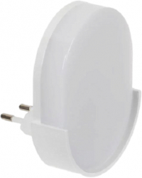 Lampa de veghe cu LED functionare la priza putere de 0.6W tensiune de 230 V material plastic culoare alba 