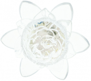 Lampa de veghe cu optiunea on/off si design floral crend atmosfera cu iluminare multicolora 