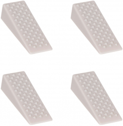 Opritoare de usi din plastic ABS set de 4 bucati culoare Alb - Accesoriu esential pentru usi sigur 