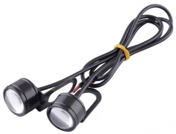Set 2 LED-uri auto cu suport 12V - 9W 23mm Rosu Oferiti un aspect modern si siguranta sporita cu acest set de doua LED-uri auto rosii 