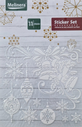 Set de stickere decorative cu globuri si clopotei Evolium Alb 