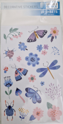 Stickere decorative cu fluturi Evolium Multicolor 