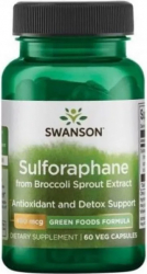 Swanson Sulforaphane din Broccoli Sprout Extract 400mcg - 60 Capsule 