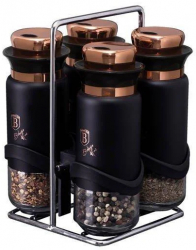 Set recipiente condimente 5 piese Black Rose Berlinger Haus BH 1999
