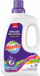 Detergent Gel Concentrat pentru Rufe Colorate Sano Maxima Mix and Wash 3 L Parfum Floral 