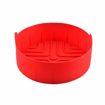 Matrita silicon for AirFryer Rosberg R51980RS Rotund 18.8 x 5.5cm Rosu 